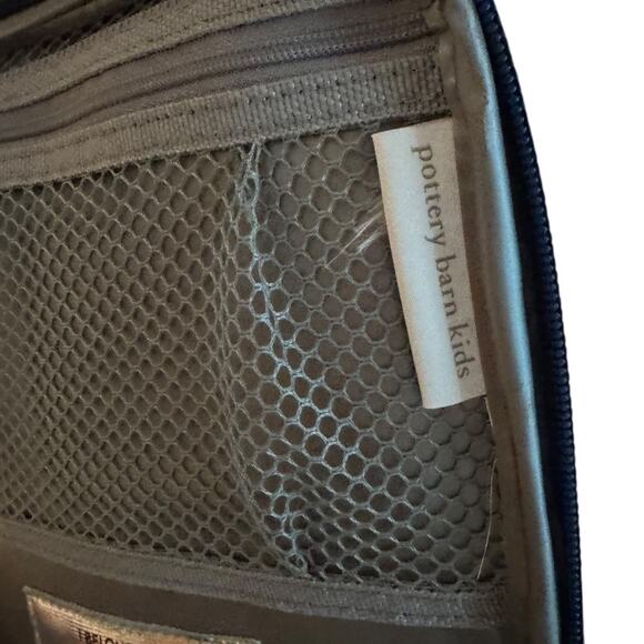 Pottery Barn Kids Dragon Lunch Box Blue Green with Wings Cute Monster Face - Picture 10 of 11